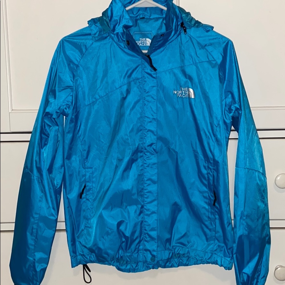 Blue North Face Rain Jacket